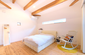 「趣味を拘り尽くすための家」ベットルーム