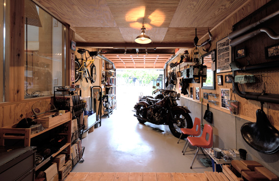 「趣味を拘り尽くすための家」ガレージ