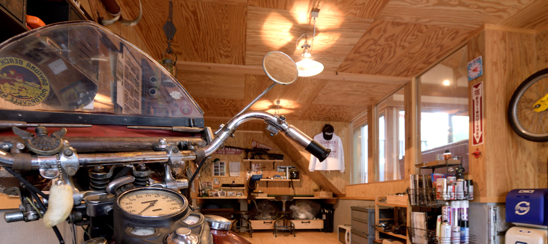 「趣味を拘り尽くすための家」ガレージバイク