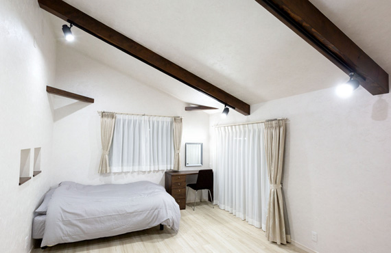 「心から幸福を感じる家」ベットルーム