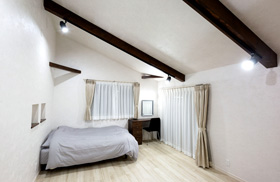 「心から幸福を感じる家」ベットルーム